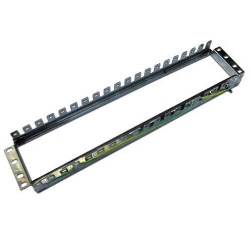 19'' Mounting frame for 20 connection modules, vertical